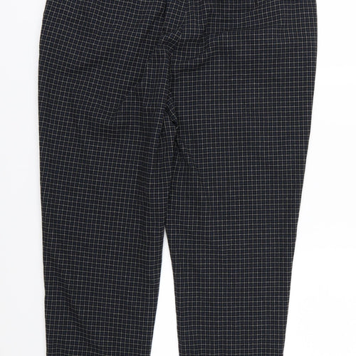 TU Womens Black Striped  Trousers  Size 16 L28 in