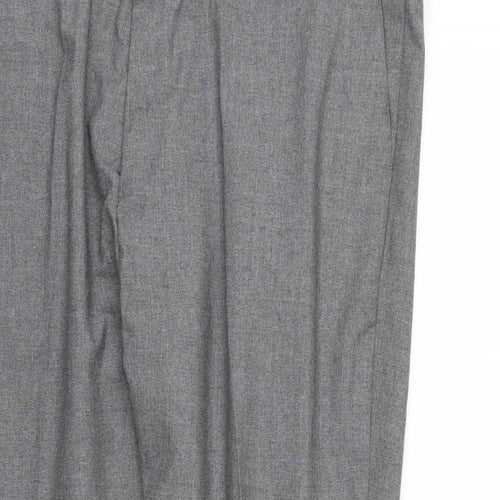JBC Mens Grey  Rayon Trousers  Size 48 L31 in