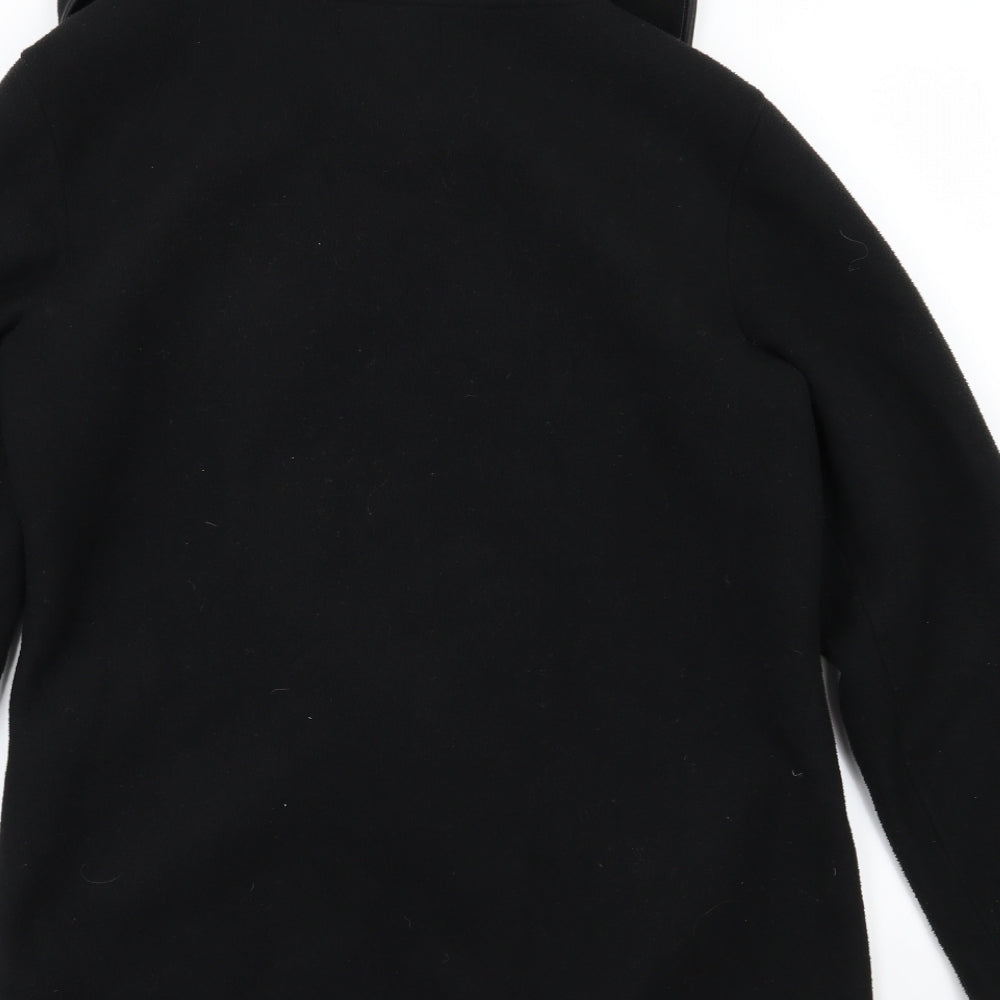 Barrage Womens Black  Fleece Overcoat Coat Size M