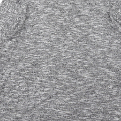 Papaya Womens Grey  Knit Basic T-Shirt Size 14