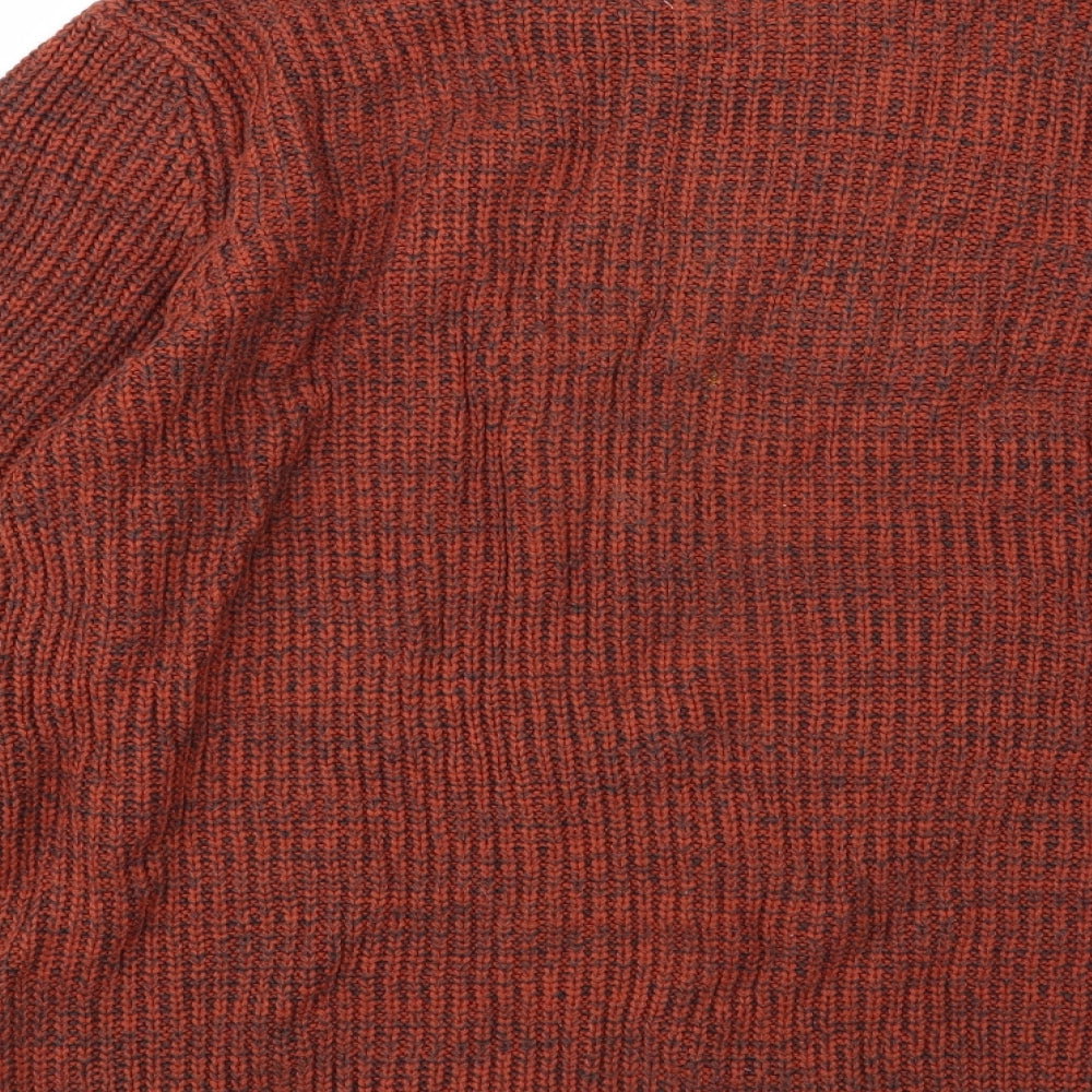 George Mens Brown  Knit Pullover Jumper Size M