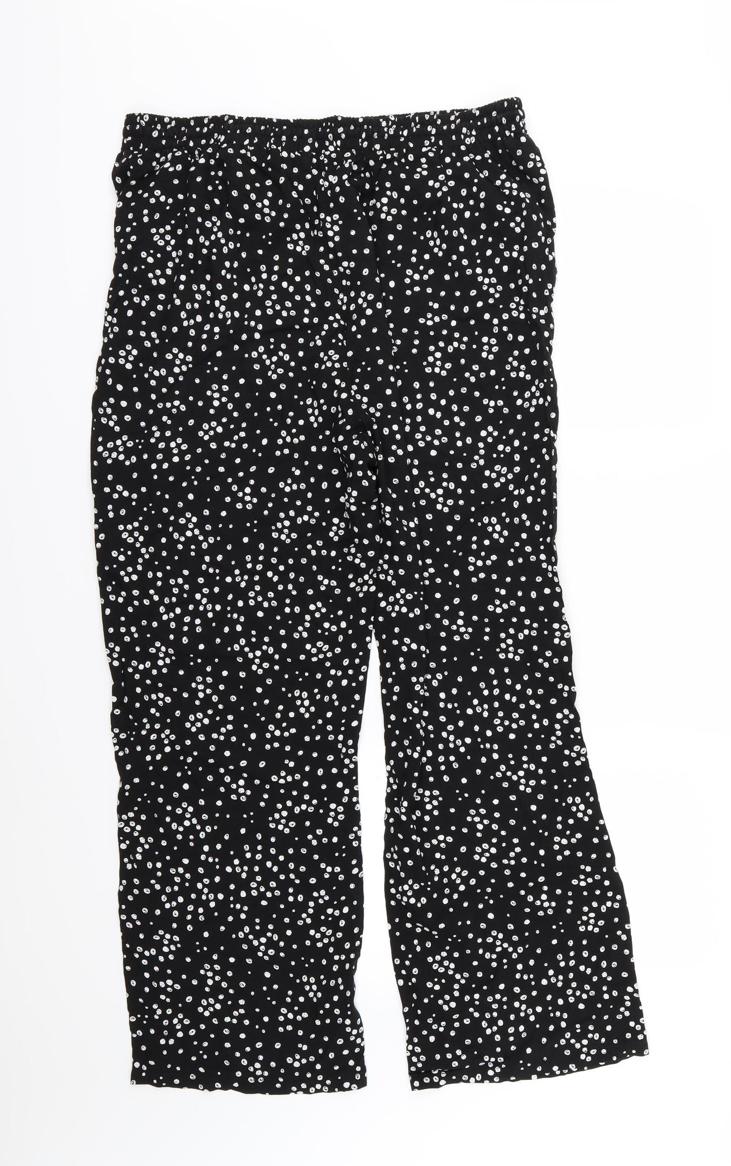 Yours Womens Black Polka Dot  Trousers  Size 18 L29 in