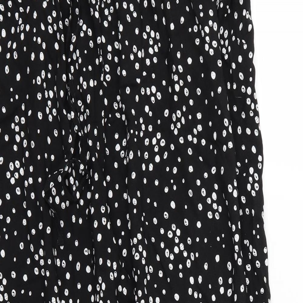 Yours Womens Black Polka Dot  Trousers  Size 18 L29 in