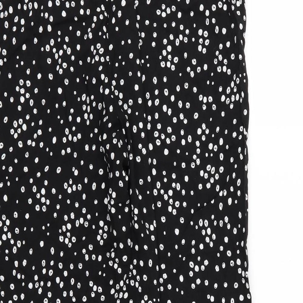 Yours Womens Black Polka Dot  Trousers  Size 18 L29 in