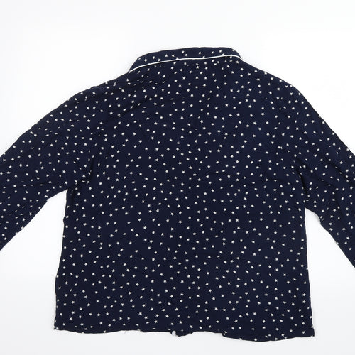 Preworn Womens Blue Geometric  Top Pyjama Top Size 16  - Stars