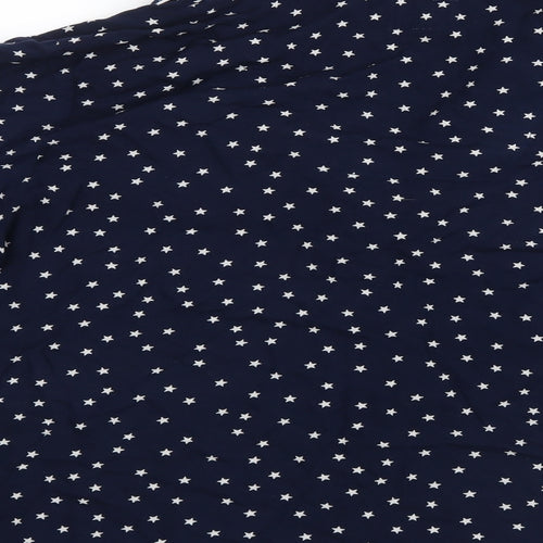 Preworn Womens Blue Geometric  Top Pyjama Top Size 16  - Stars