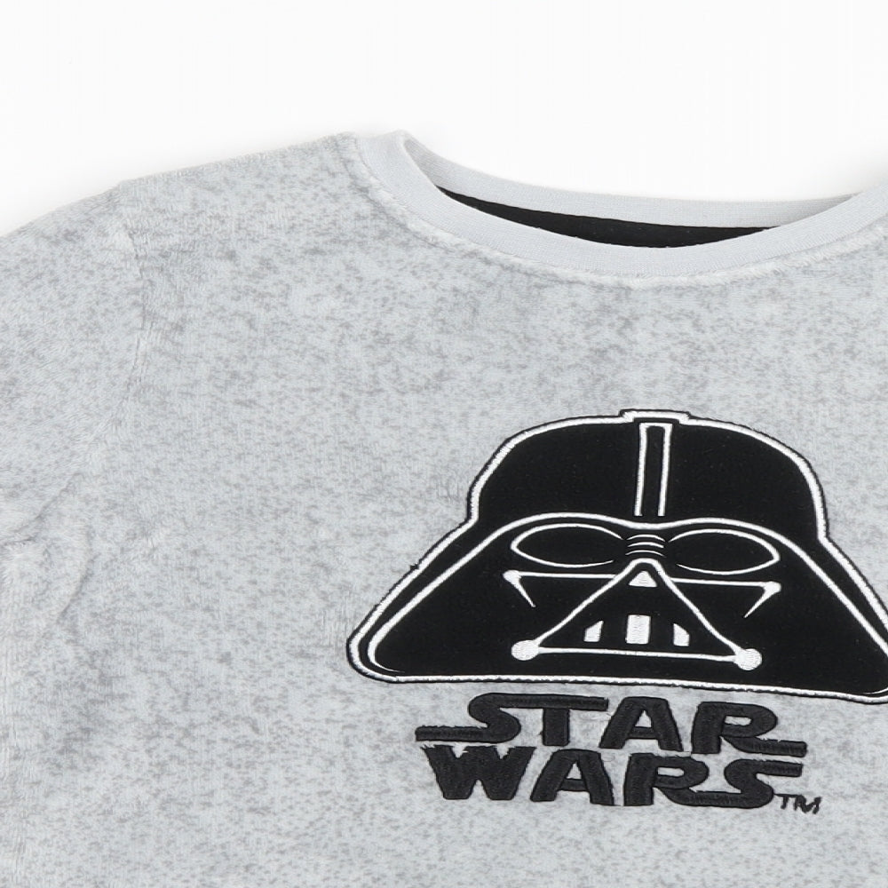 Primark Boys Grey Geometric   Pyjama Top Size 9-10 Years  - Star Wars