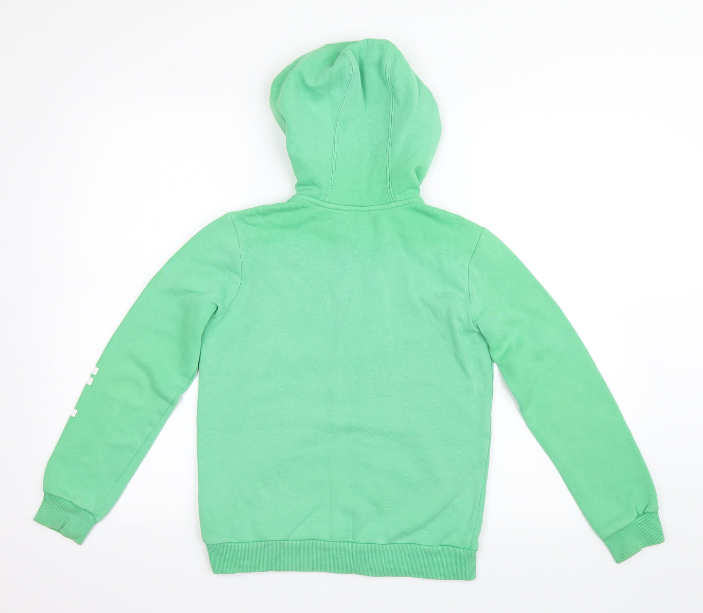 adidas Boys Green   Full Zip Hoodie Size 9-10 Years
