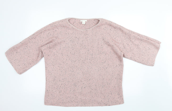 H&M Womens Pink  Knit Pullover Jumper Size 6