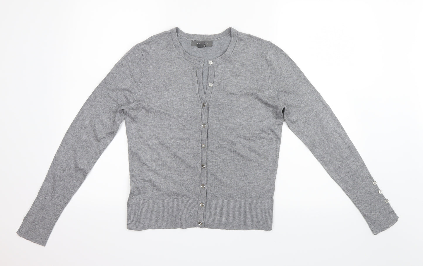 Primark Womens Grey  Knit Cardigan Jumper Size S