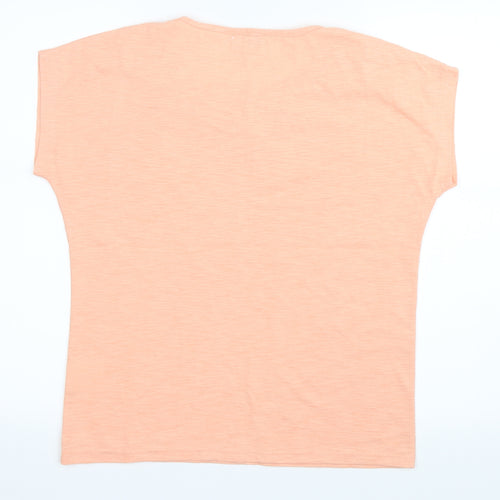 Paramour Womens Orange   Basic T-Shirt Size M