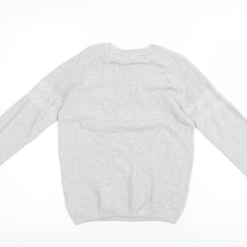 NEXT Boys Grey  Knit Pullover Jumper Size 8 Years