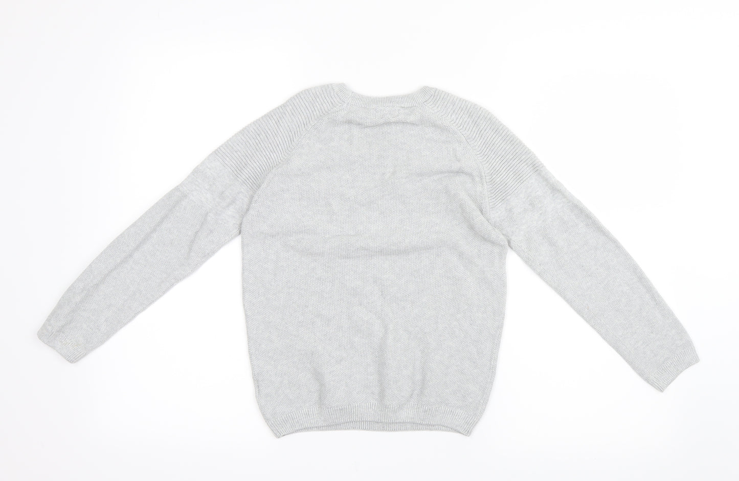 NEXT Boys Grey  Knit Pullover Jumper Size 8 Years