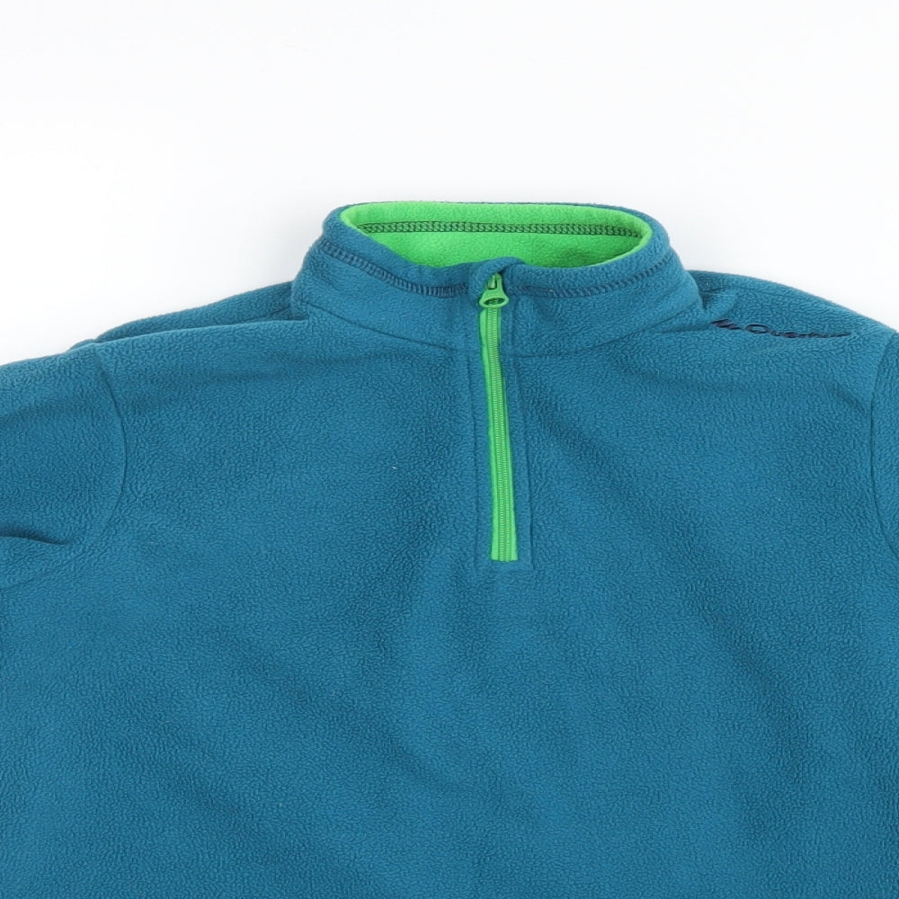 DECATHLON Boys Blue  Fleece Jacket Coat Size 7-8 Years