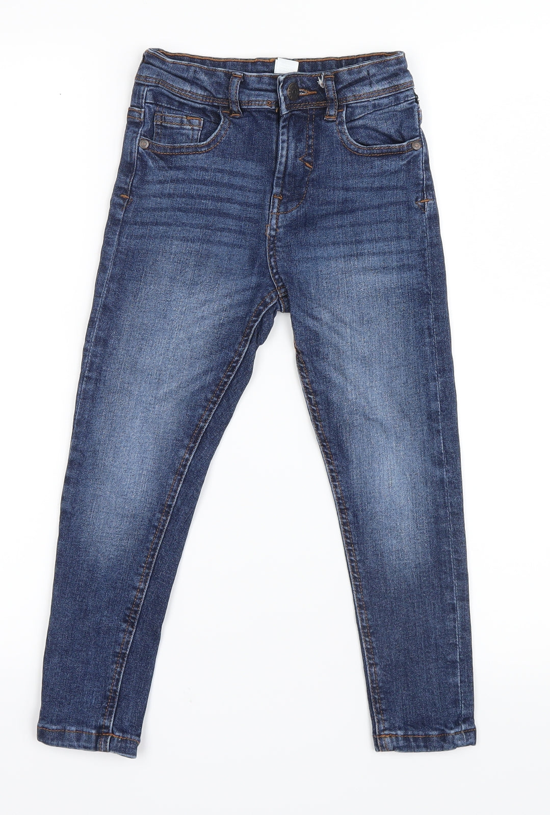 George Boys Blue  Denim Straight Jeans Size 5-6 Years