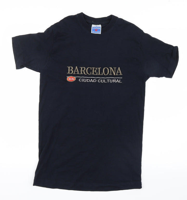 Safon  Mens Blue    T-Shirt Size S