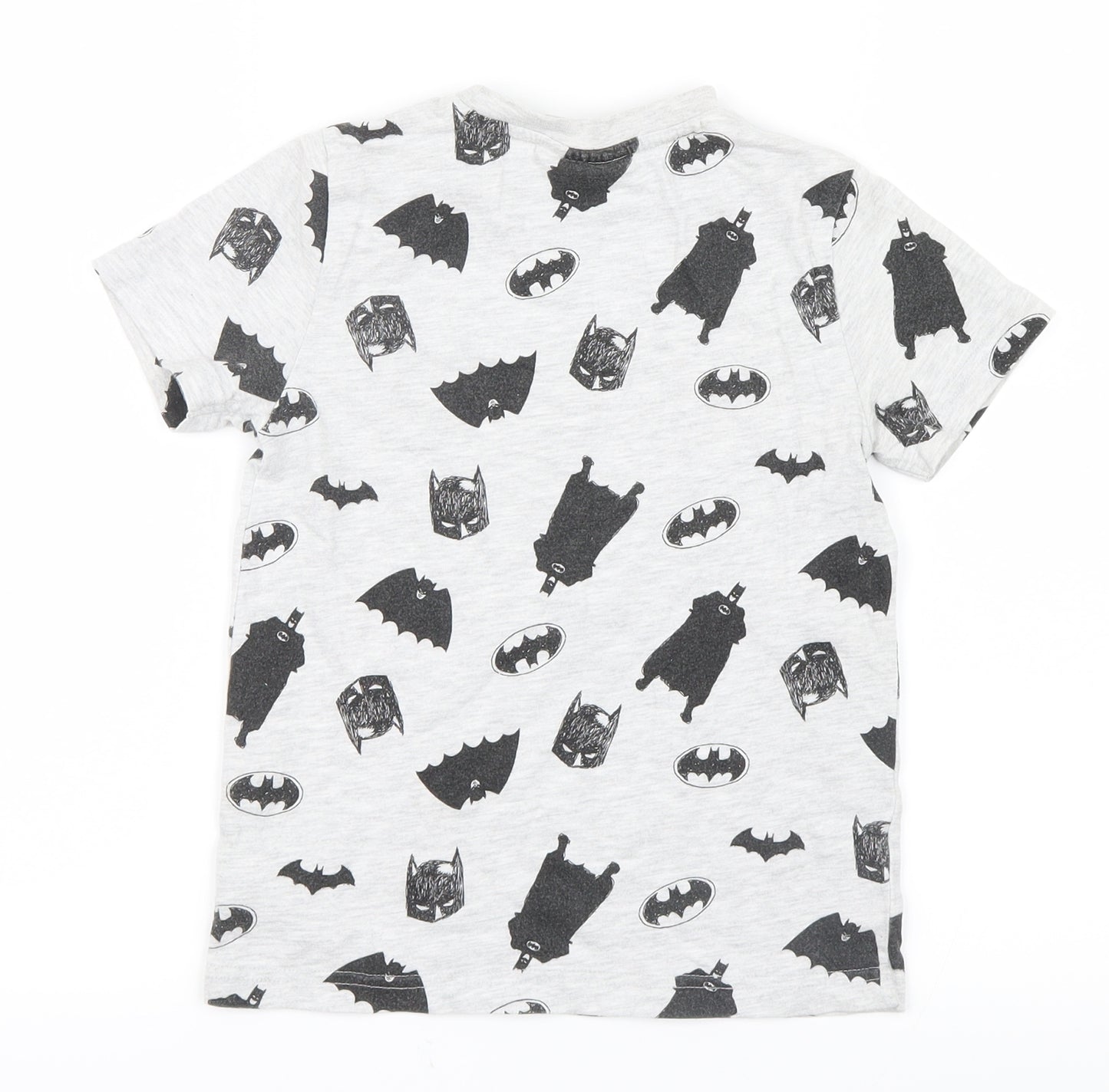 Batman Boys Grey Geometric  Basic T-Shirt Size 5-6 Years  - Batman
