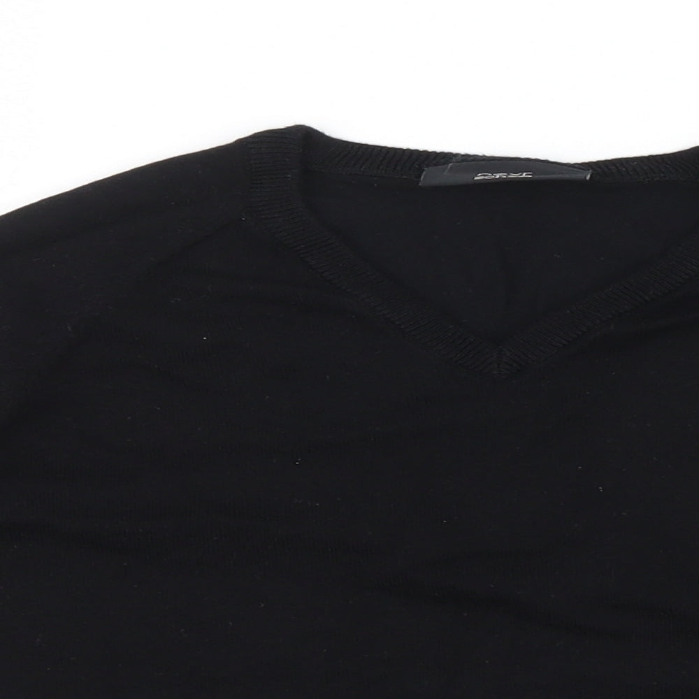 NEXT Boys Black  Knit Pullover Jumper Size 5-6 Years  - School