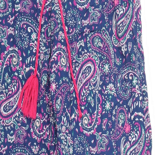Love to Lounge Womens Blue Paisley  Top Pyjama Pants Size 10