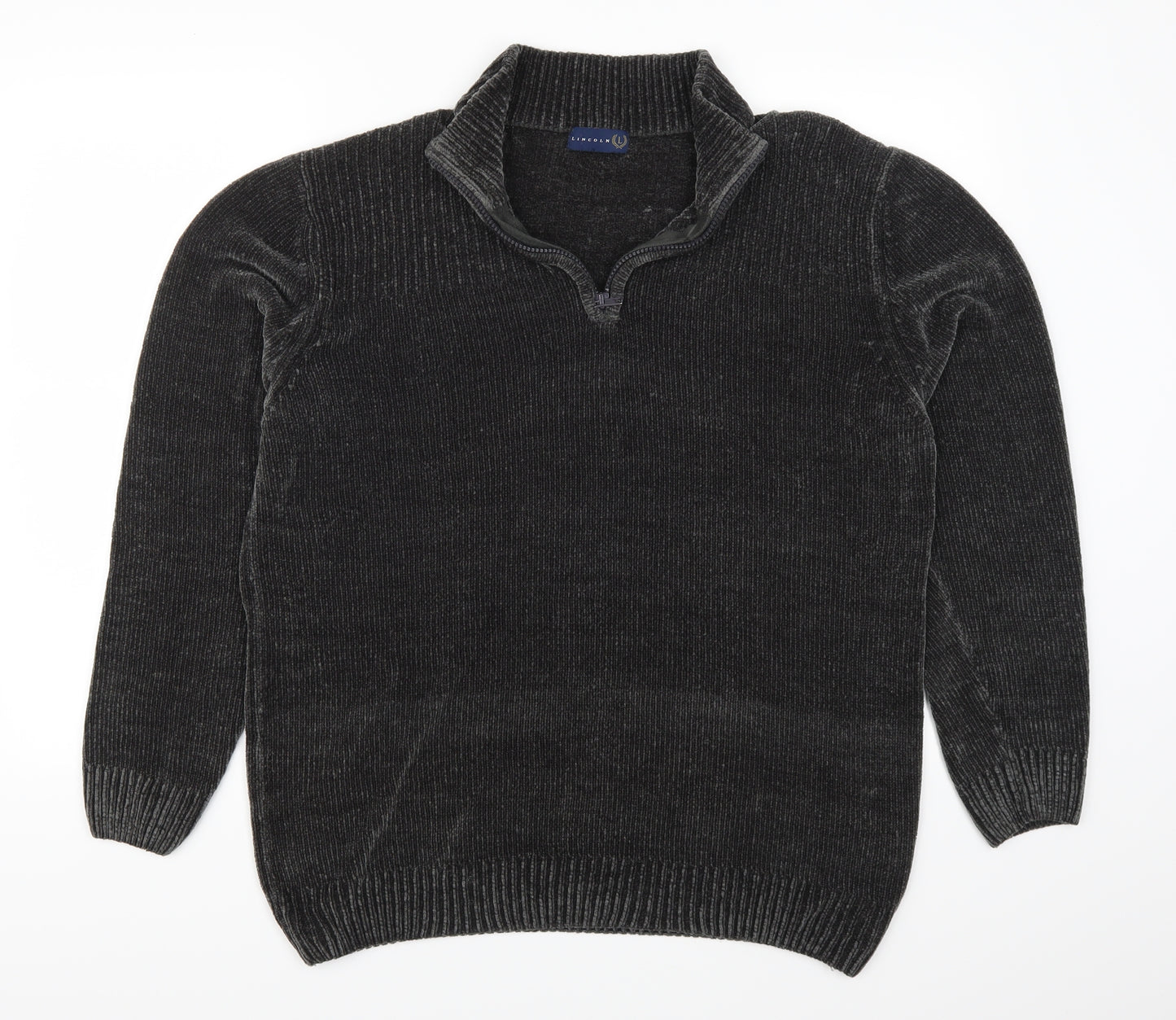 Lincoln Mens Grey   Pullover Jumper Size L