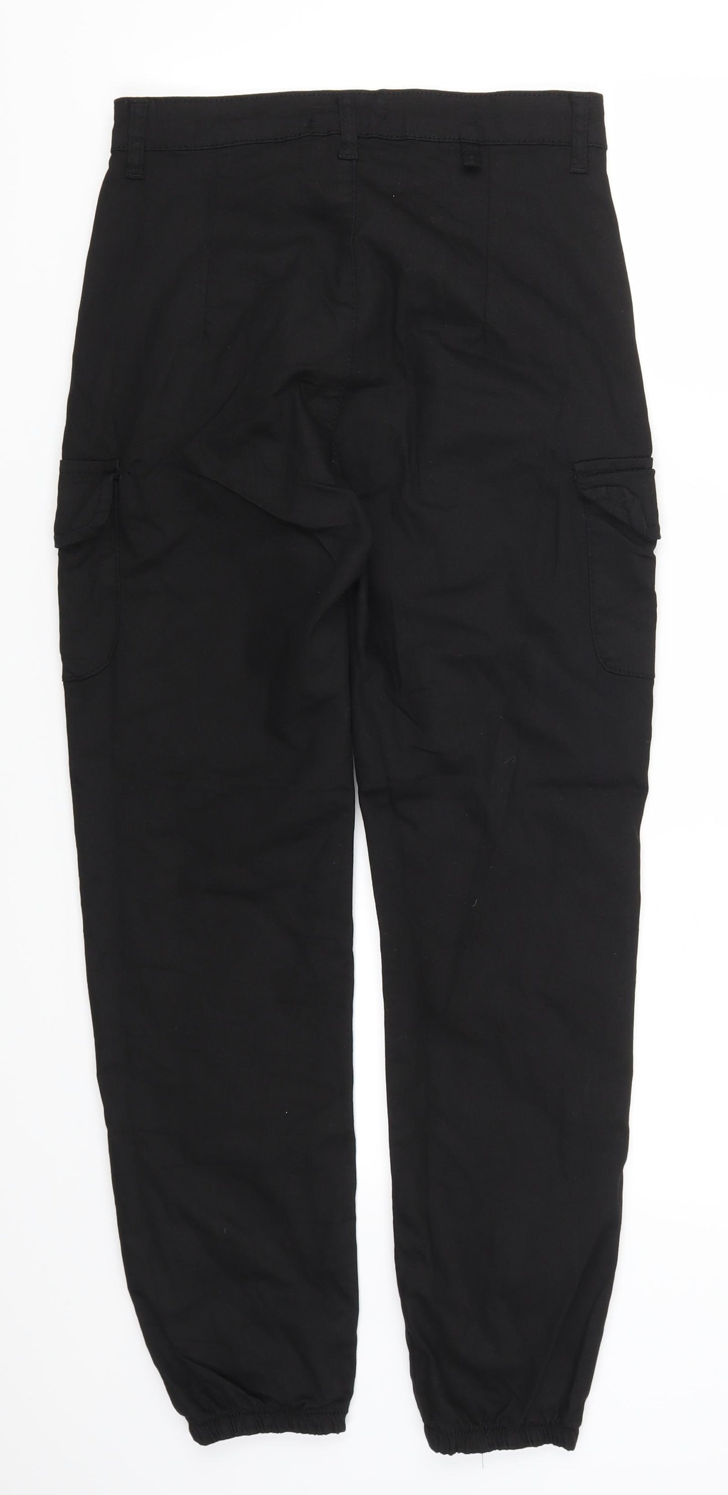 Portobello Womens Black   Cargo Trousers Size 12 L26 in