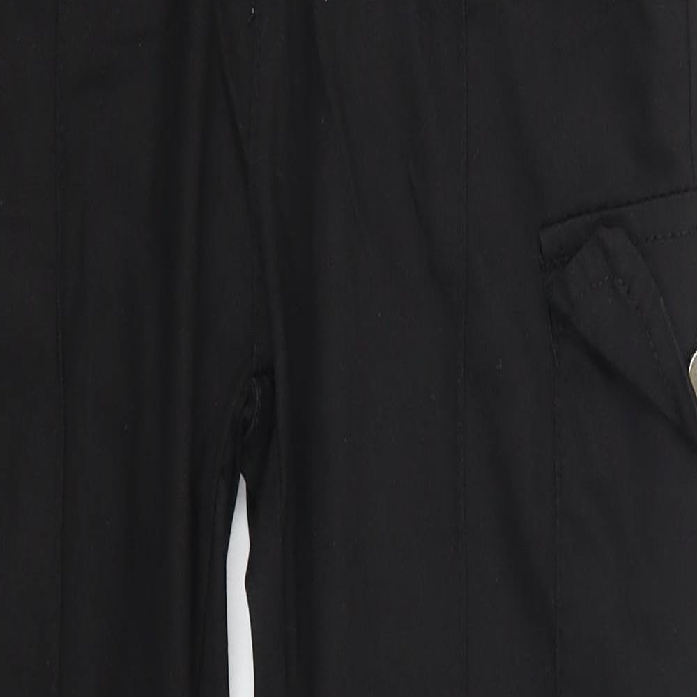 Portobello Womens Black   Cargo Trousers Size 12 L26 in