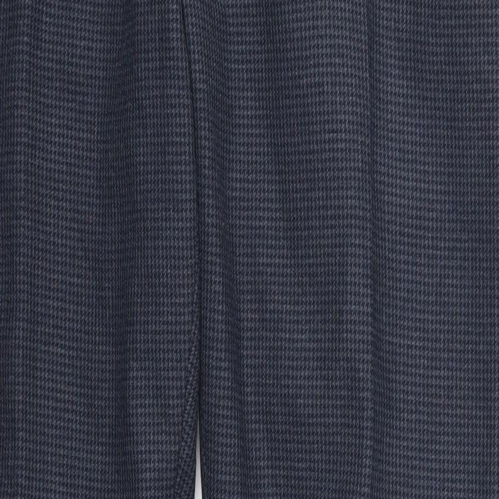 NEXT Mens Blue Houndstooth  Trousers  Size 36 L33 in