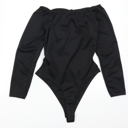 Pretty Little Thing Womens Black   Bodysuit One-Piece Size 12