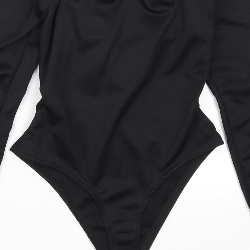 Pretty Little Thing Womens Black   Bodysuit One-Piece Size 12