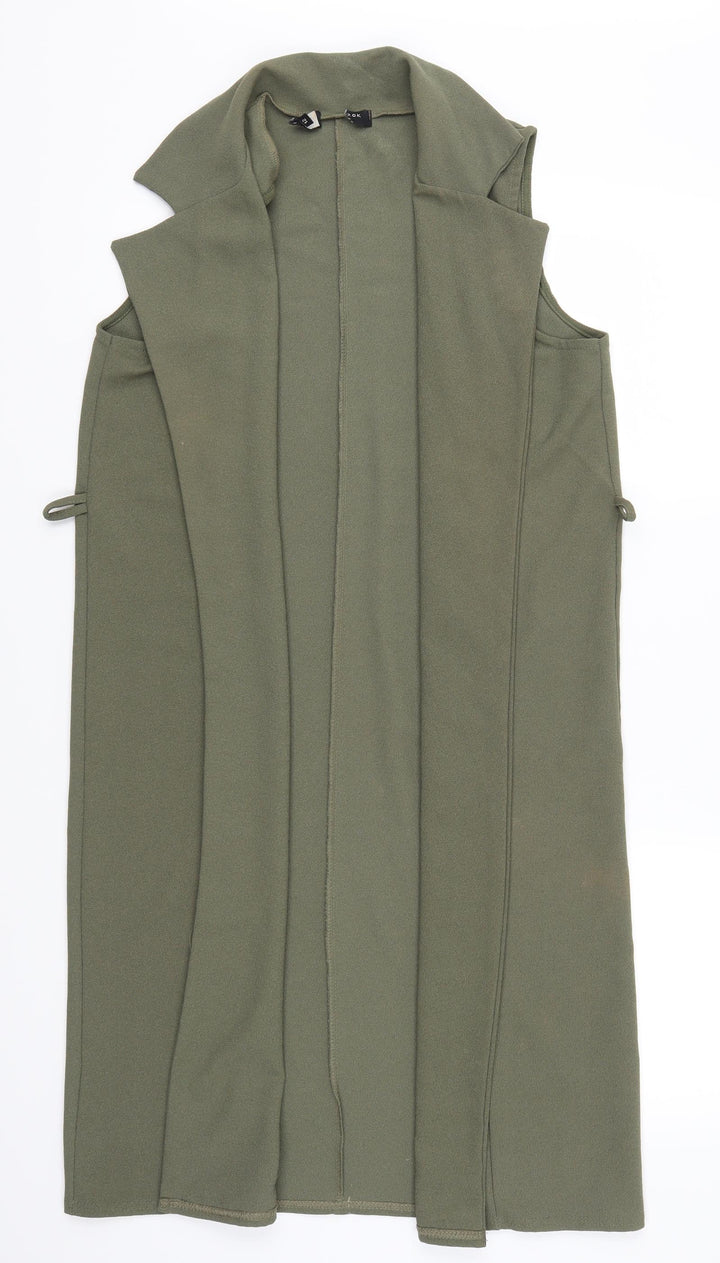 New Look Womens Green Gilet Jacket Size 12