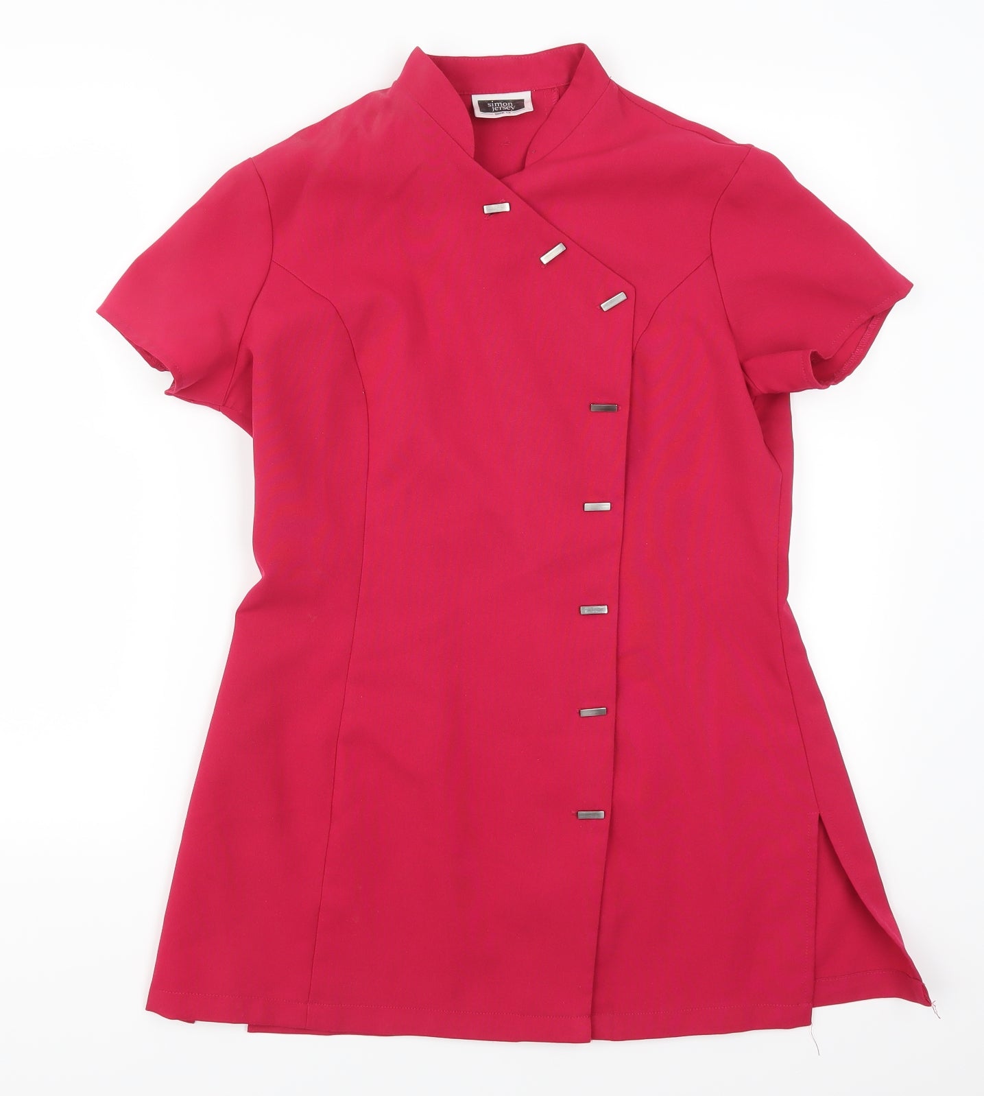 Somon Jersey Womens Pink   Basic Button-Up Size 12