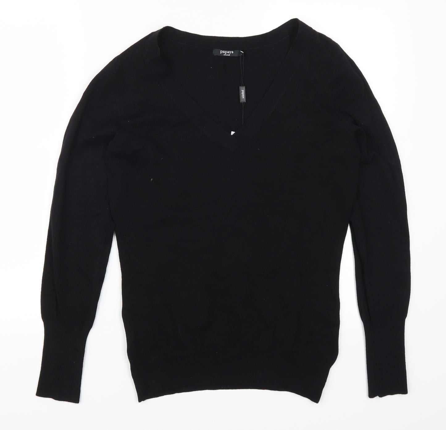 Papaya Womens Black   Pullover Jumper Size 12