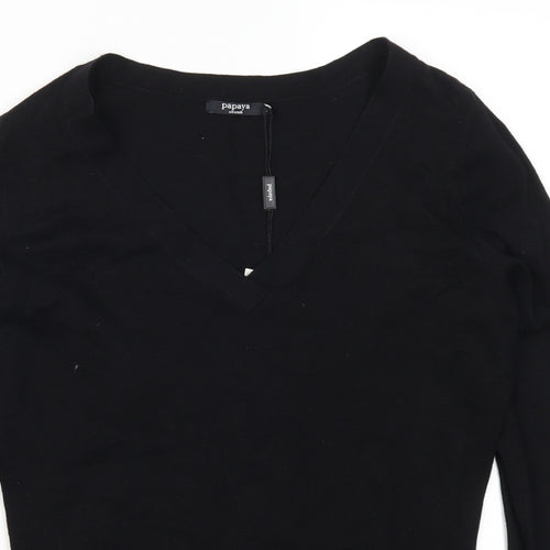 Papaya Womens Black   Pullover Jumper Size 12