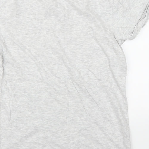 Preworn Womens Grey   Basic T-Shirt Size 12  - Friends Central Perk