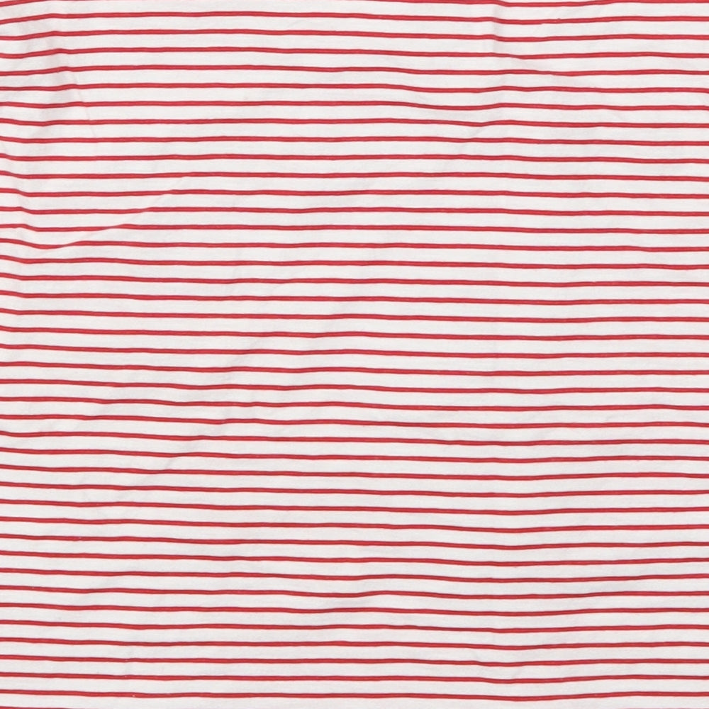 Candy Couture Girls Red Striped  Basic T-Shirt Size 16 Years  - Bonjour Mon Amour