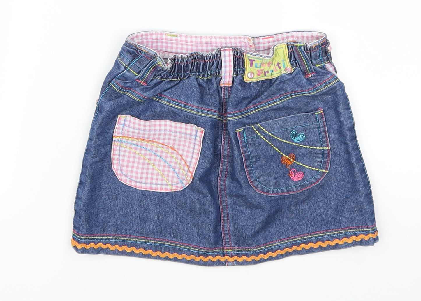 Dunnes Girls Blue  Denim A-Line Skirt Size 18-24 Months  - Yummy Sweet Ice Cream