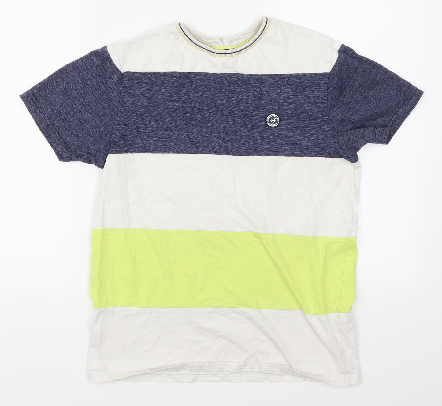George Boys Multicoloured Striped  Basic T-Shirt Size 13-14 Years