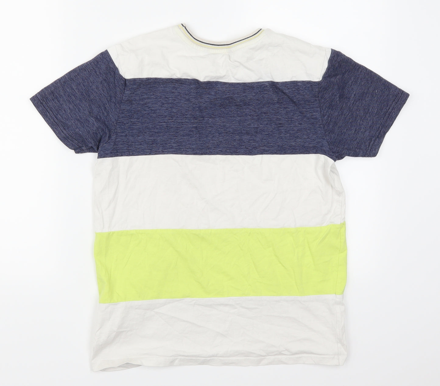 George Boys Multicoloured Striped  Basic T-Shirt Size 13-14 Years