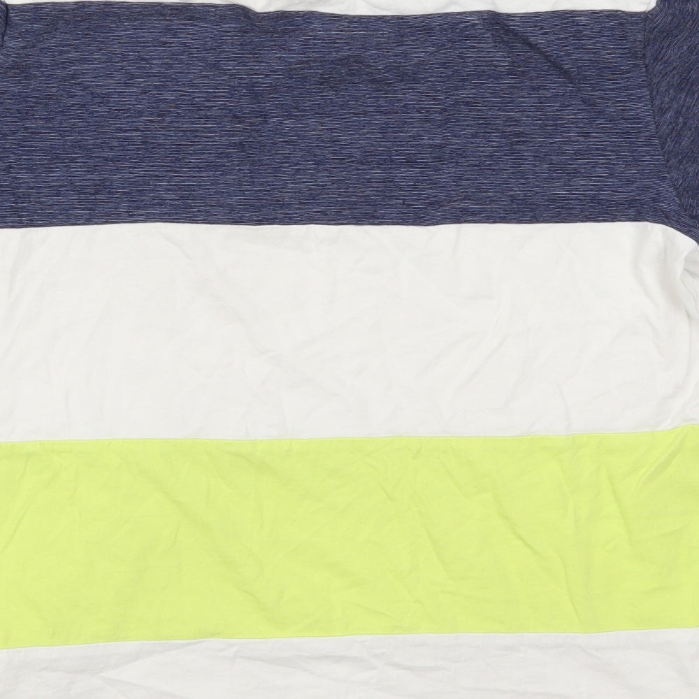 George Boys Multicoloured Striped  Basic T-Shirt Size 13-14 Years