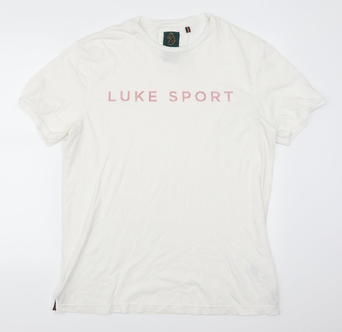 Luke Sport Mens White    T-Shirt Size XL
