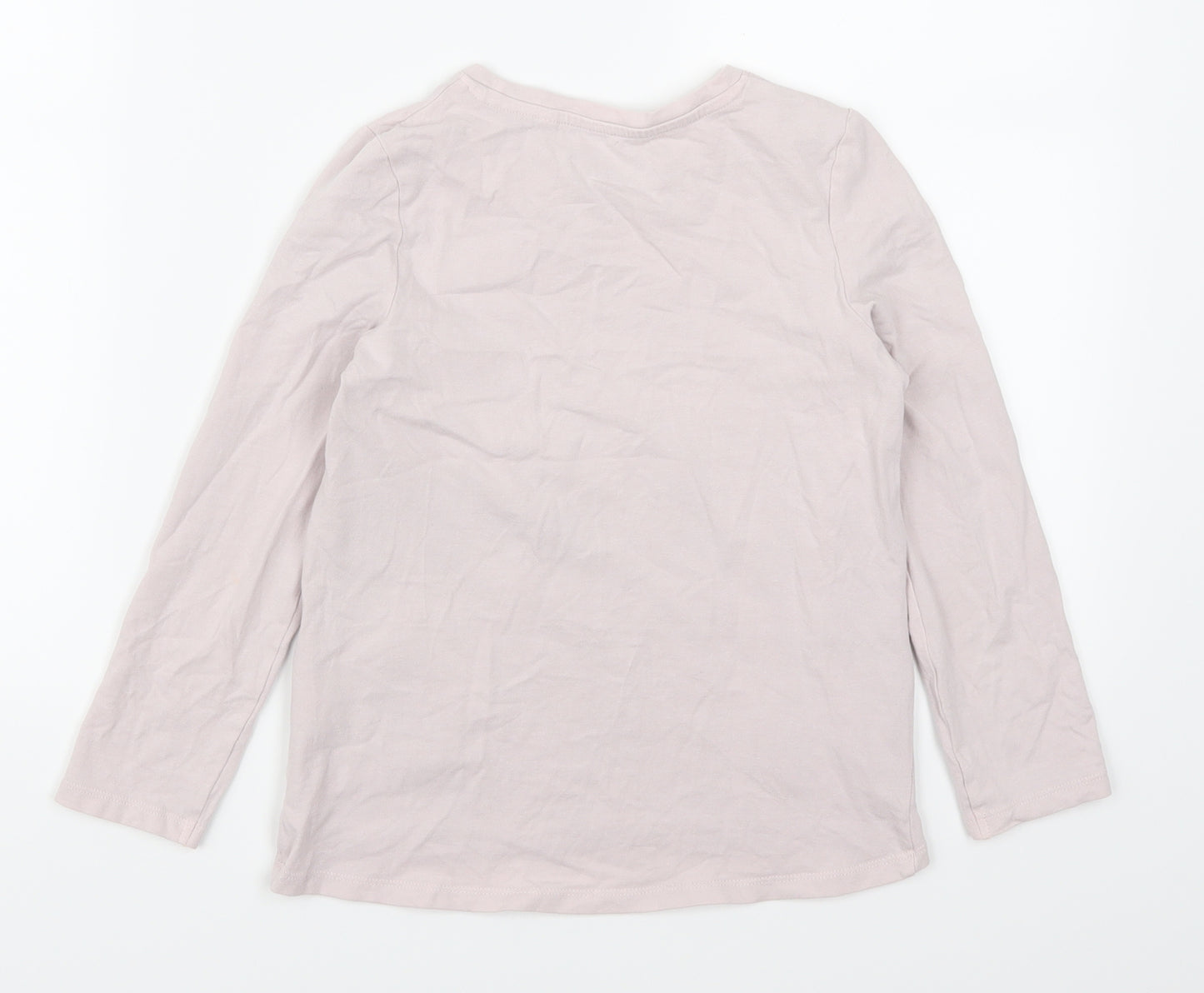 Bluezoo Girls Pink   Basic T-Shirt Size 7-8 Years  - Unicorns