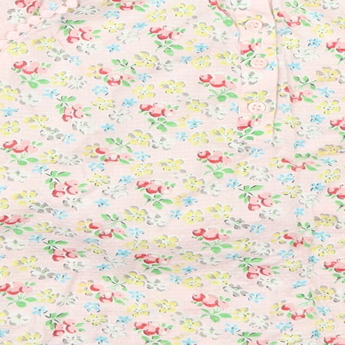 NEXT Girls Pink Floral  Basic T-Shirt Size 18-24 Months