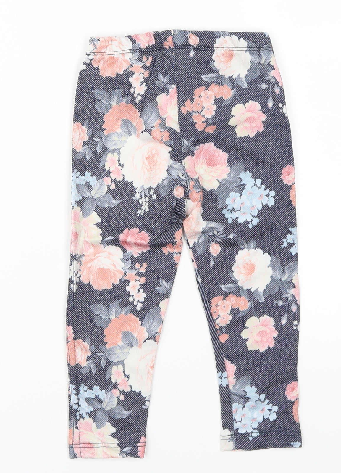 Young Dimension Girls Blue Flecked  Capri Leggings Size 18-24 Months