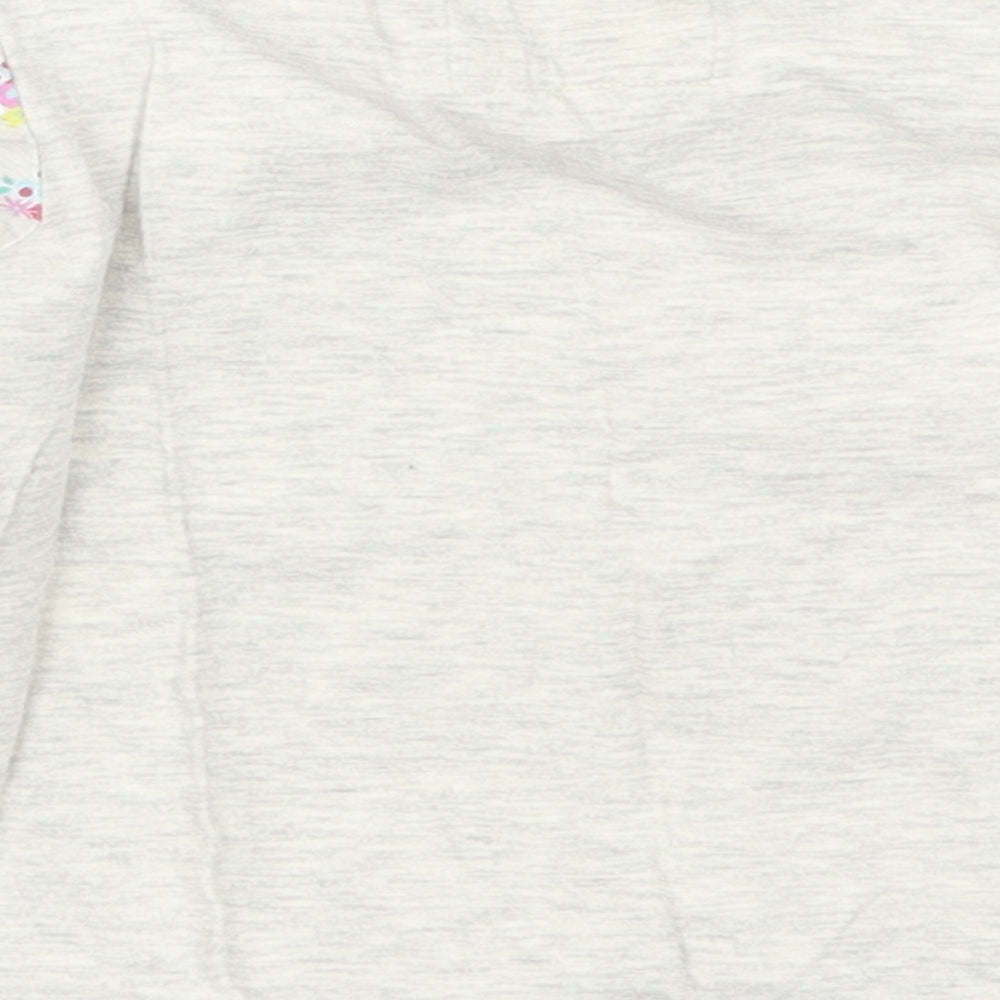 TU Girls Grey Floral  Basic T-Shirt Size 18-24 Months  - Bunny
