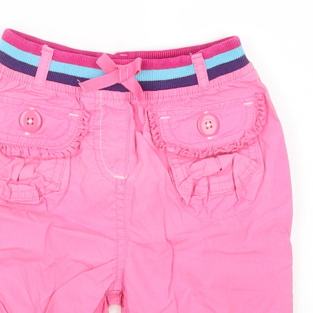 George Girls Pink   Cargo Trousers Size 18-24 Months
