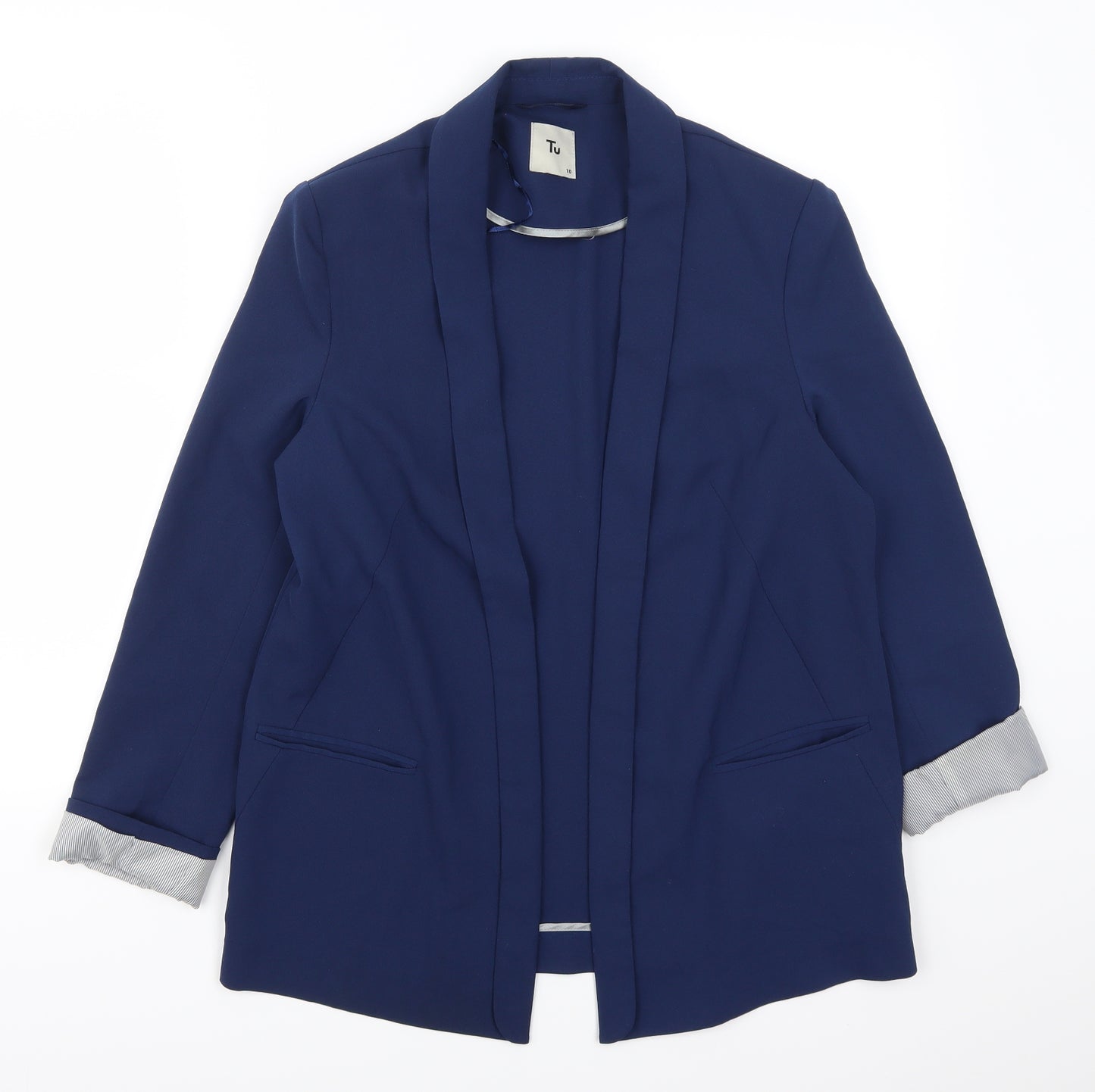 TU Womens Blue   Jacket Blazer Size 10