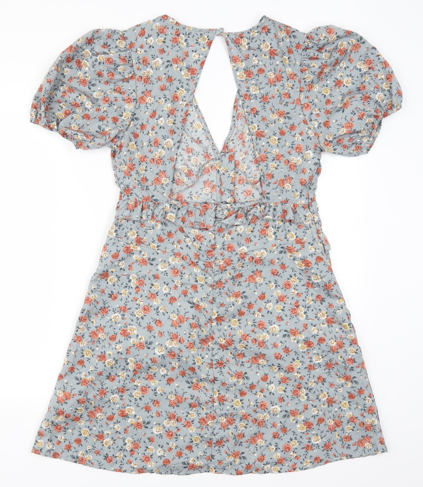 Boohoo Womens Grey Fair Isle  A-Line  Size 12