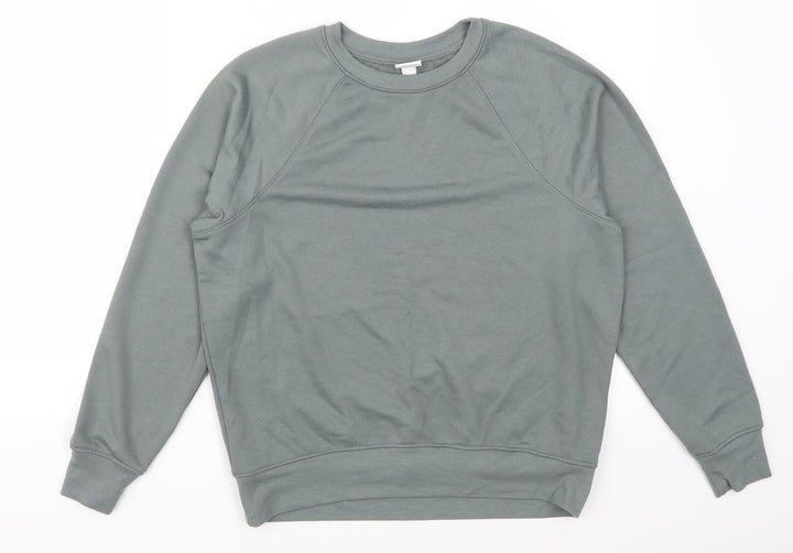 H&M Womens Green Pullover Sweatshirt Size XS