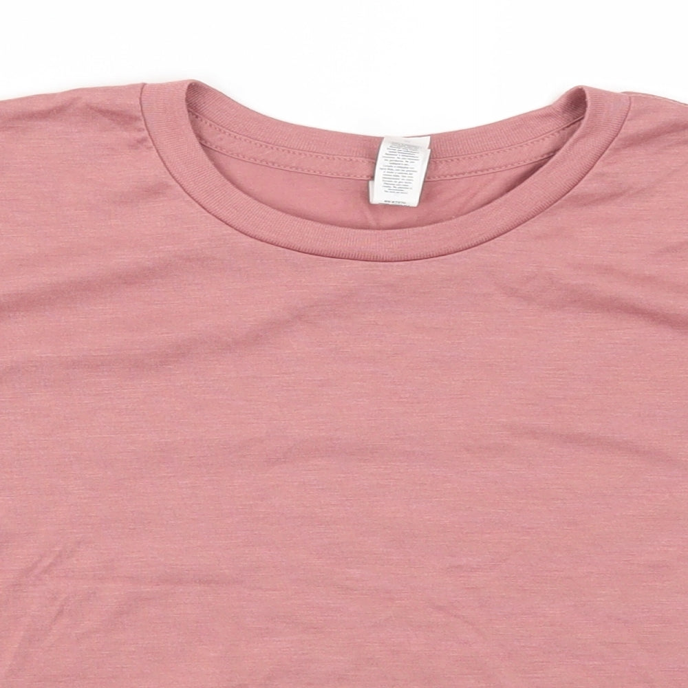 Bella + Canvs Womens Pink   Basic T-Shirt Size M
