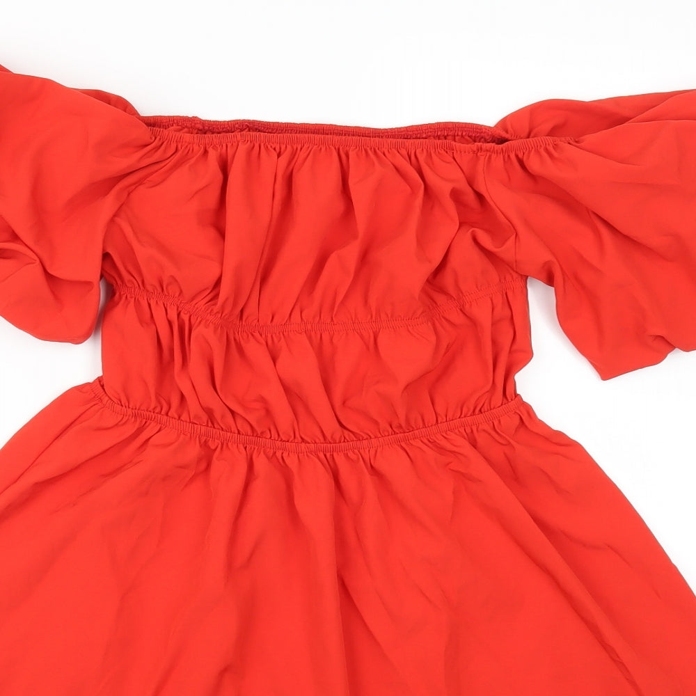 Preworn Womens Red   Skater Dress  Size M